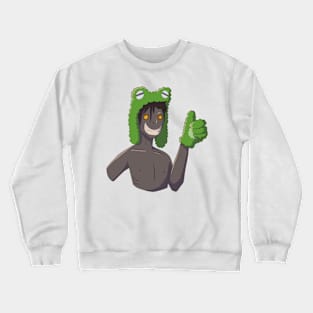 Cryptid in froggy hoodie Crewneck Sweatshirt